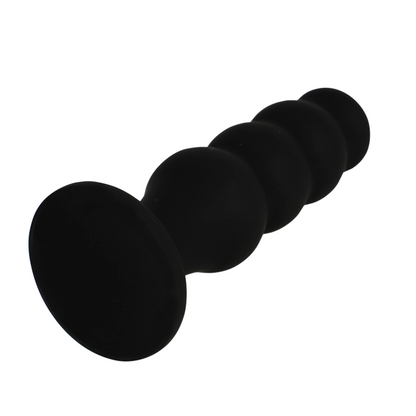 Black&Silver Scott Premium Silicone Anal Plug Black | Niks.fi verkkokauppa