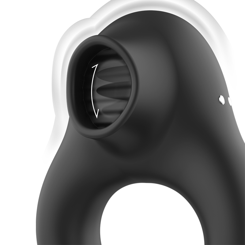 Black&Silver Silicone Vibrator Ring 3 Motors Rechargeable Black | Niks.fi verkkokauppa