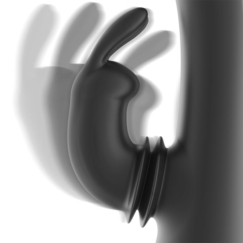 Dj. Adam Ladattava Silikoni Rabbit Stimulaattori - Musta | Niks.fi verkkokauppa