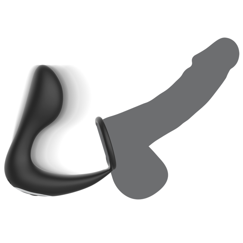 Black&Silver Remote Control Anal Massager Rechargeable Silicone Black | Niks.fi verkkokauppa