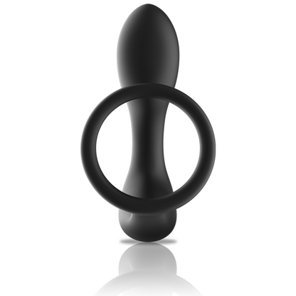 Black&Silver Remote Control Anal Massager Rechargeable Silicone Black | Niks.fi verkkokauppa