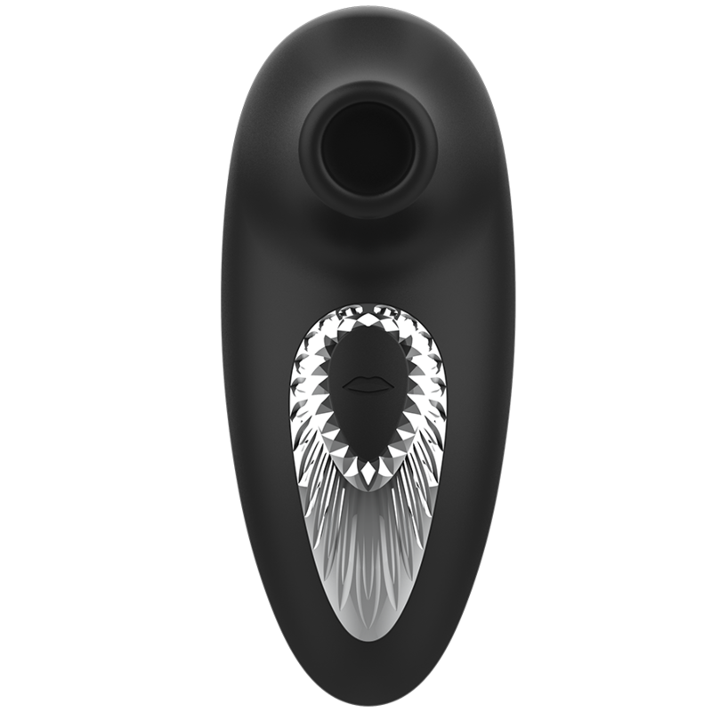 Black&Silver Drake Deluxe Sucking Vibe Rechargeable Silicone Black | Niks.fi verkkokauppa
