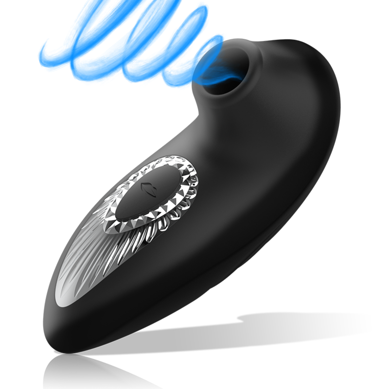 Black&Silver Drake Deluxe Sucking Vibe Rechargeable Silicone Black | Niks.fi verkkokauppa