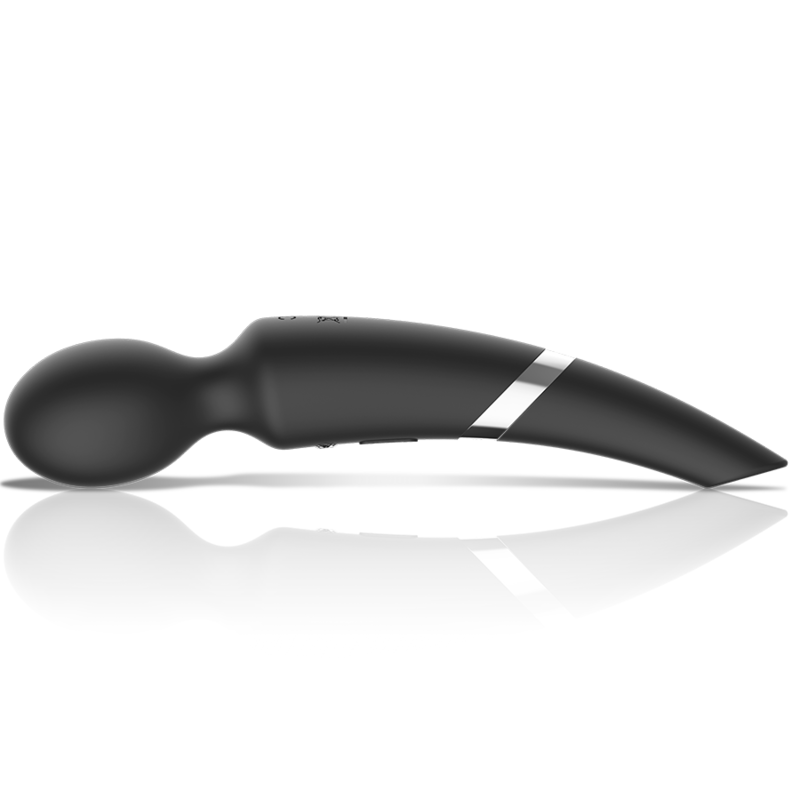 Black&Silver Beck Rechargeable Silicone Massager And Suction Black | Niks.fi verkkokauppa