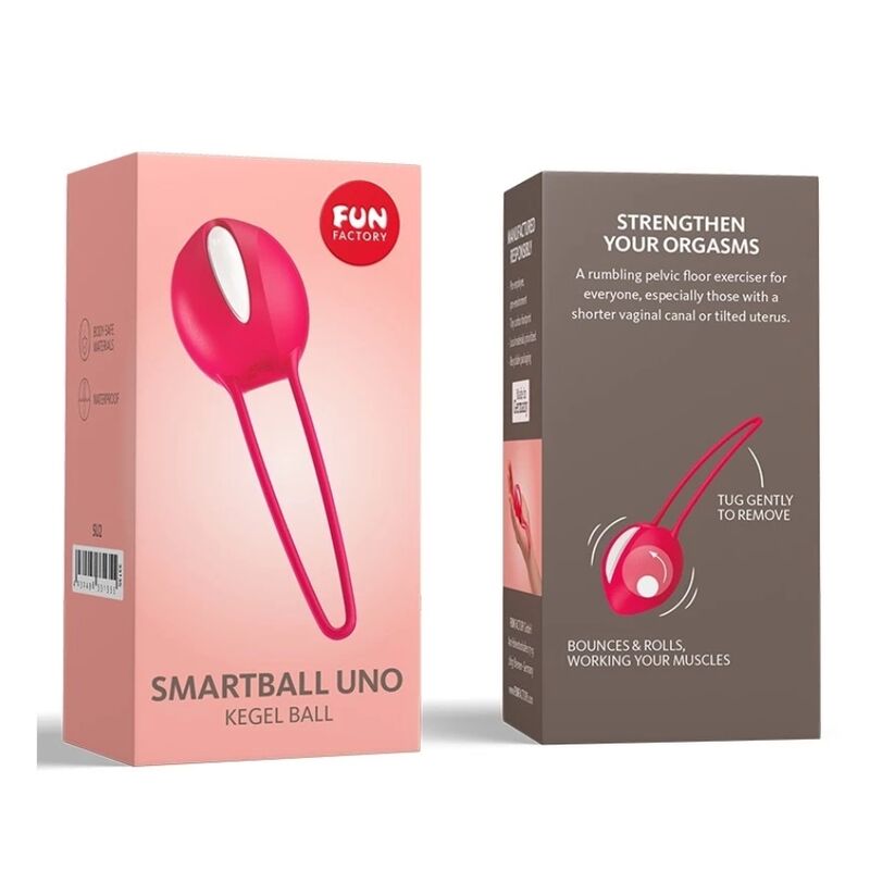 Fun Factory Smartball Uno White/India Red | Niks.fi verkkokauppa