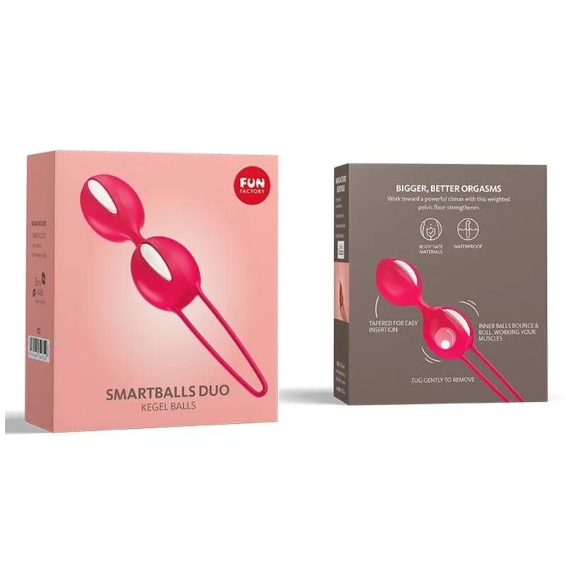 Fun Factory Smartballs Duo White/India Red | Niks.fi verkkokauppa