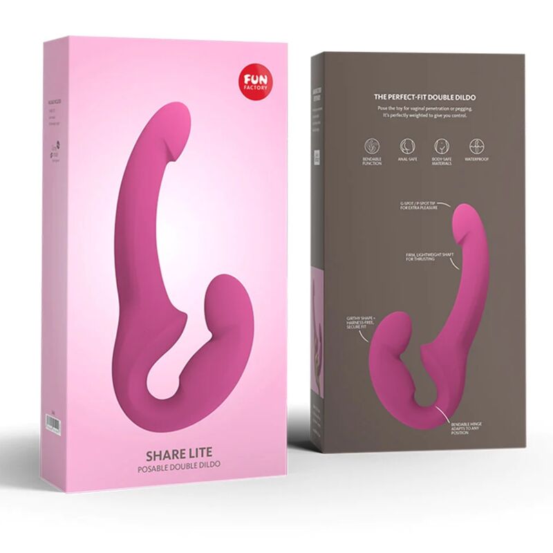 Fun Factory Share Lite Double Dildo Blackberry | Niks.fi verkkokauppa