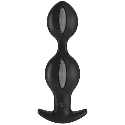 Fun Factory B Balls Duo Anal Plug With Motion Grey Black | Niks.fi verkkokauppa