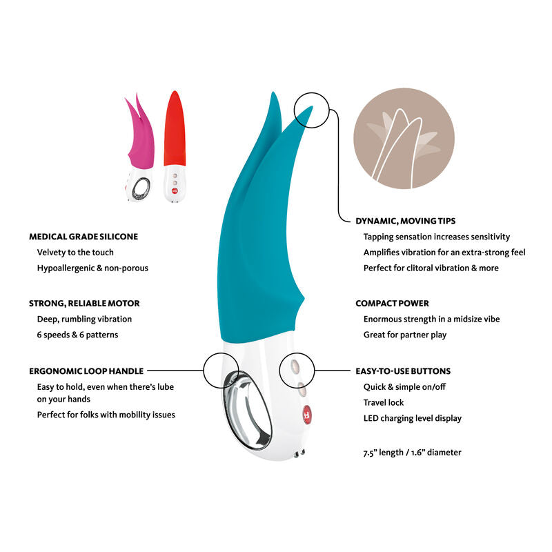Fun Factory Volta G5 Clitoral Vibrator Petrol | Niks.fi verkkokauppa
