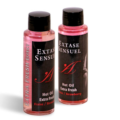 Extase Sensual Massage Oil With Extra Fresh Strawberry Effect 100 Ml | Niks.fi verkkokauppa