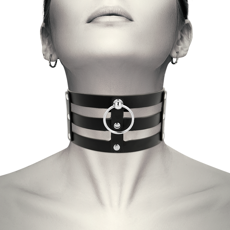 Coquette Chic Desire Fetish Style Vegan Leather Choker | Niks.fi verkkokauppa