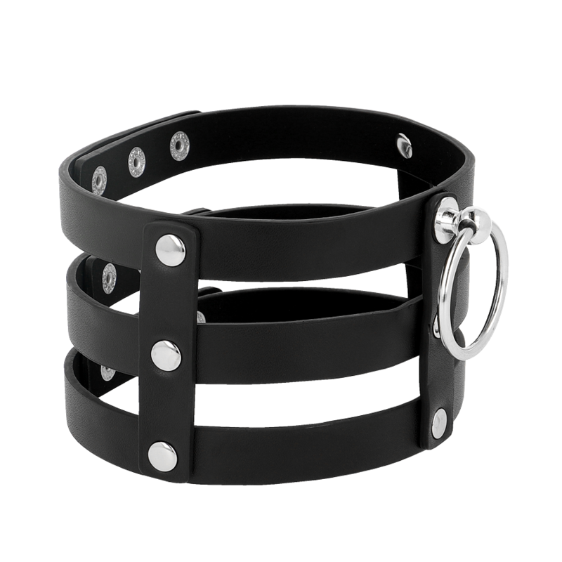 Coquette Chic Desire Fetish Style Vegan Leather Choker | Niks.fi verkkokauppa