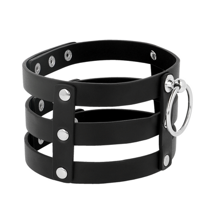 Coquette Chic Desire Fetish Style Vegan Leather Choker | Niks.fi verkkokauppa