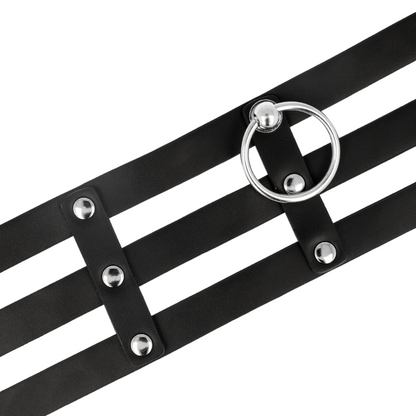 Coquette Chic Desire Fetish Style Vegan Leather Choker | Niks.fi verkkokauppa