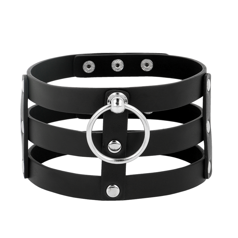 Coquette Chic Desire Fetish Style Vegan Leather Choker | Niks.fi verkkokauppa