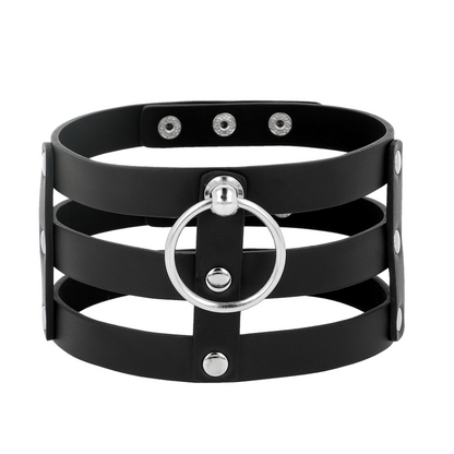 Coquette Chic Desire Fetish Style Vegan Leather Choker | Niks.fi verkkokauppa
