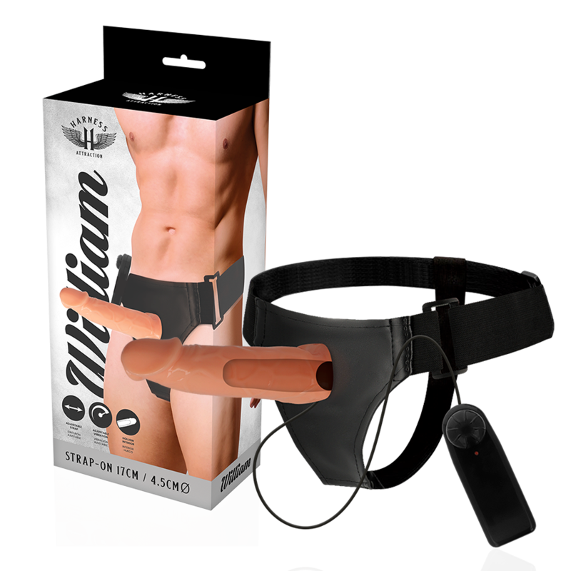 Harness Attraction Willian Hollow Rnes With Vibrator 17 Cm -O 4.5 Cm | Niks.fi verkkokauppa