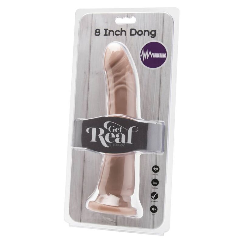 Get Real Dong 20,5 Cm Vibrating Skin | Niks.fi verkkokauppa