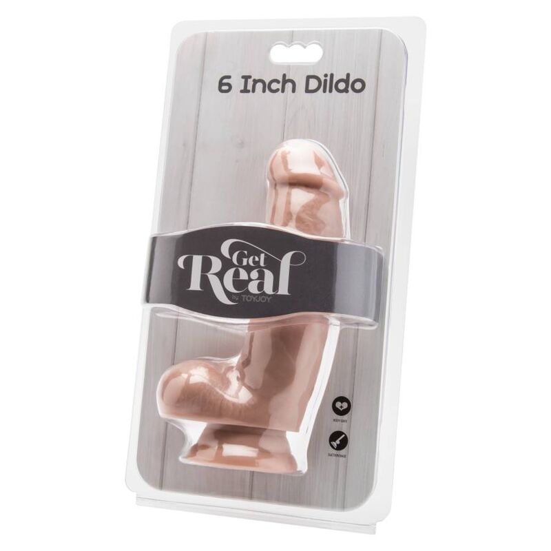 Get Real Dildo 12 Cm With Balls Skin | Niks.fi verkkokauppa