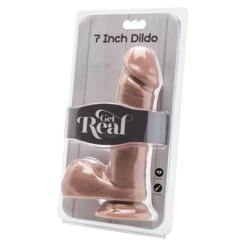 Get Real Dildo 18 Cm With Balls Skin | Niks.fi verkkokauppa