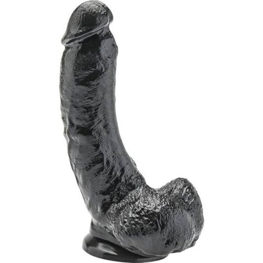 Get Real Dildo 20,5 Cm With Balls Black | Niks.fi verkkokauppa