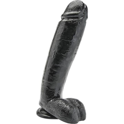 Get Real Dildo 25,5 Cm With Balls Black | Niks.fi verkkokauppa