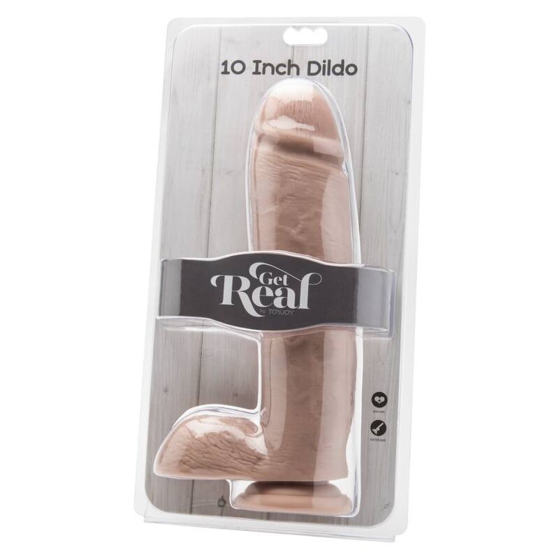 Get Real Dildo 25,5 Cm With Balls Skin | Niks.fi verkkokauppa
