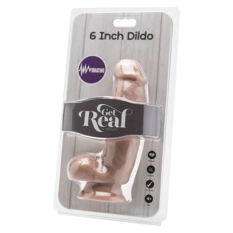 Get Real Dildo 12 Cm With Balls Vibrator Skin | Niks.fi verkkokauppa