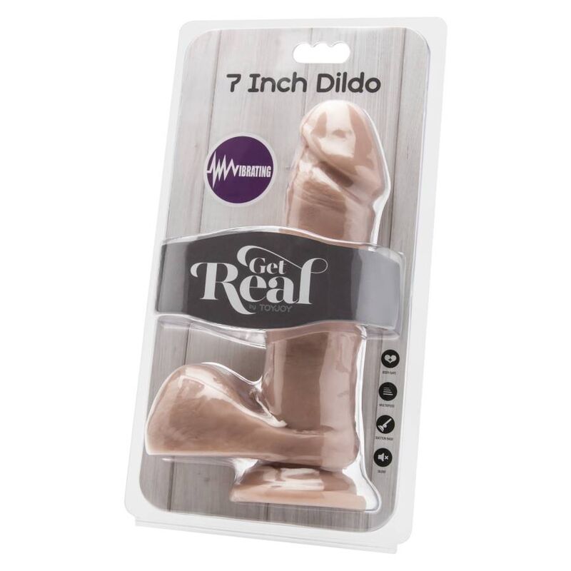 Get Real Dildo 18 Cm With Balls Vibrator Skin | Niks.fi verkkokauppa
