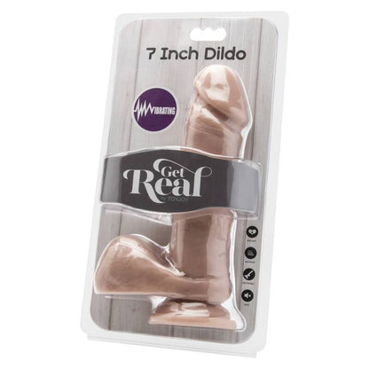 Get Real Dildo 18 Cm With Balls Vibrator Skin | Niks.fi verkkokauppa