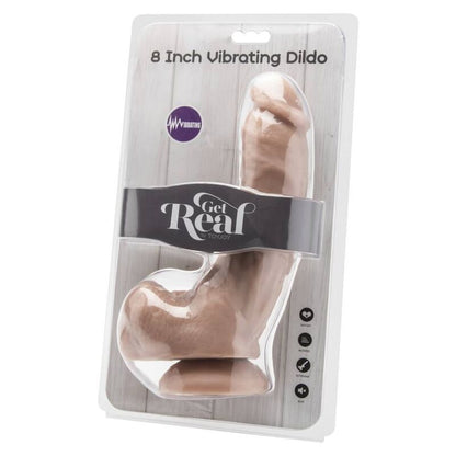 Get Real Dildo 20,5 Cm With Balls Vibrator Skin | Niks.fi verkkokauppa