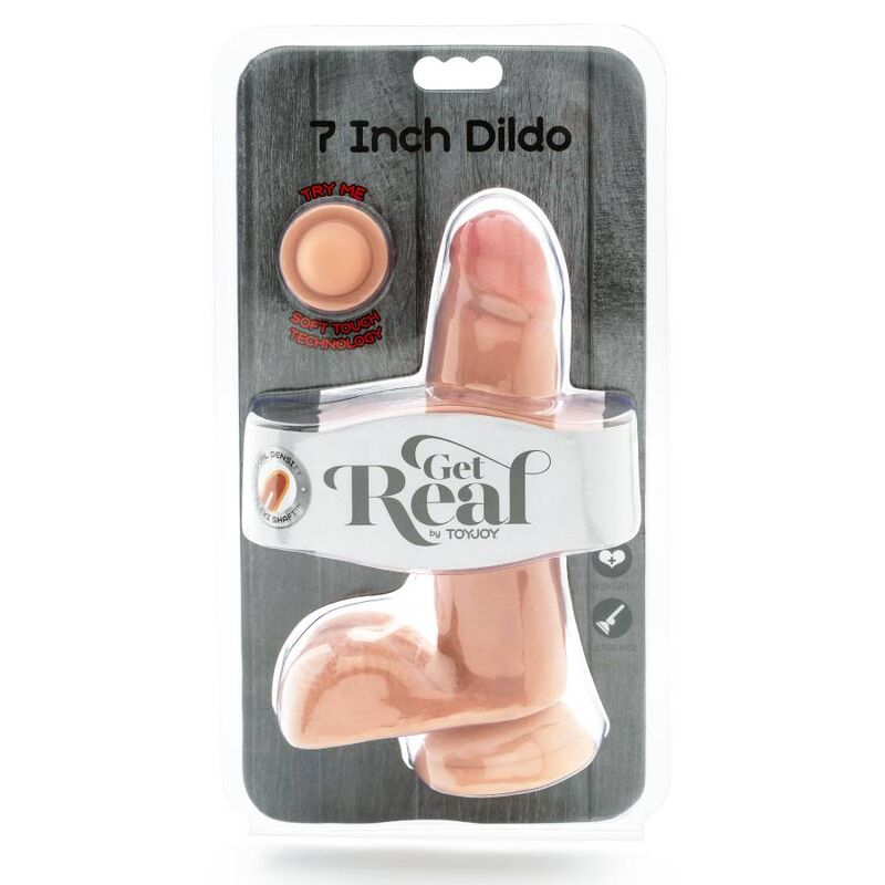 Get Real Dual Density Dildo 12 Cm Balls Skin | Niks.fi verkkokauppa