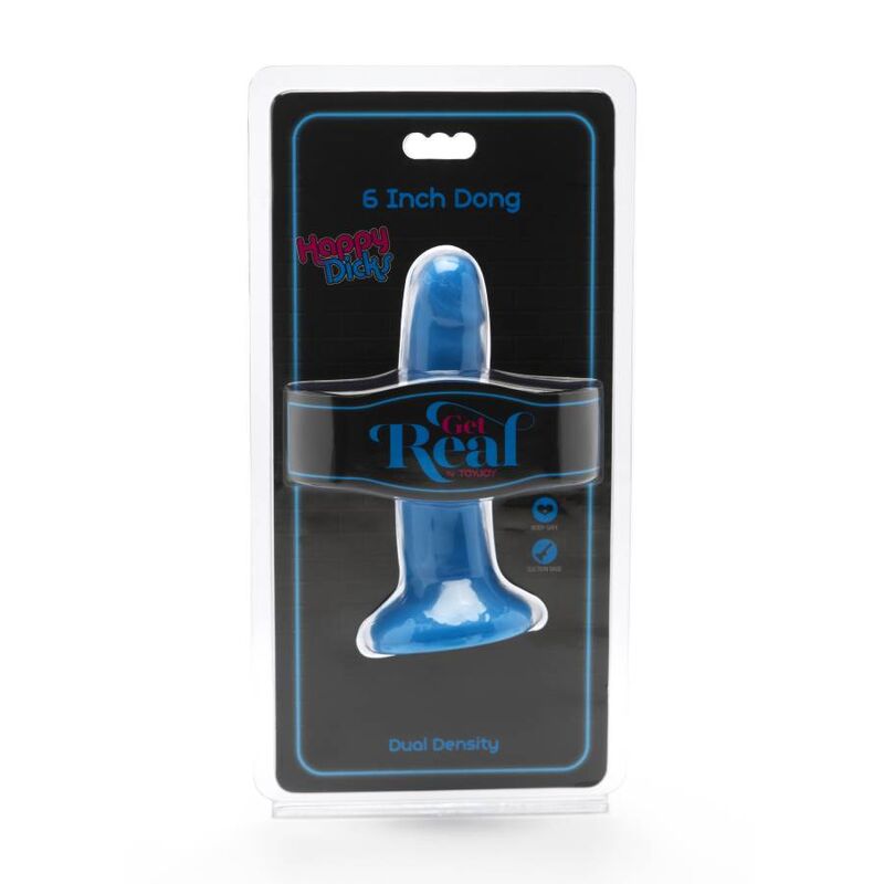 Get Real Happy Dicks Dong 12 Cm Blue | Niks.fi verkkokauppa