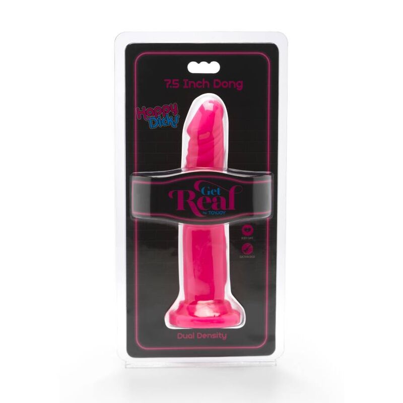 Get Real Happy Dicks Dong 19 Cm Pink | Niks.fi verkkokauppa