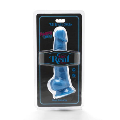 Get Real Happy Dicks 19 Cm With Balls Blue | Niks.fi verkkokauppa