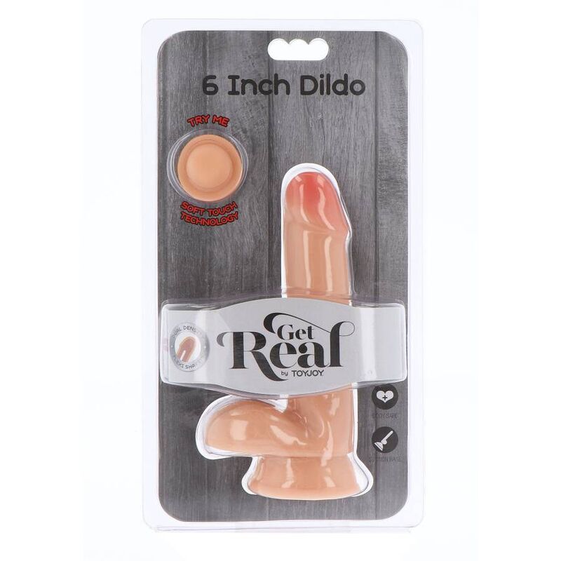 Get Real Dual Density Dildo 17 Cm Balls Skin | Niks.fi verkkokauppa