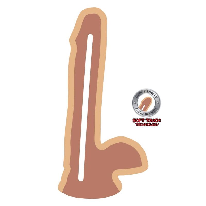 Get Real Dual Density Dildo 17 Cm Balls Skin | Niks.fi verkkokauppa