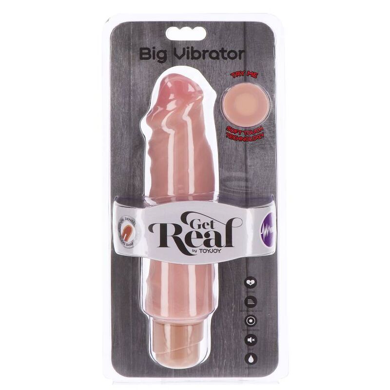 Get Real Dual Density Big Vibrator 20,5 Cm Skin | Niks.fi verkkokauppa