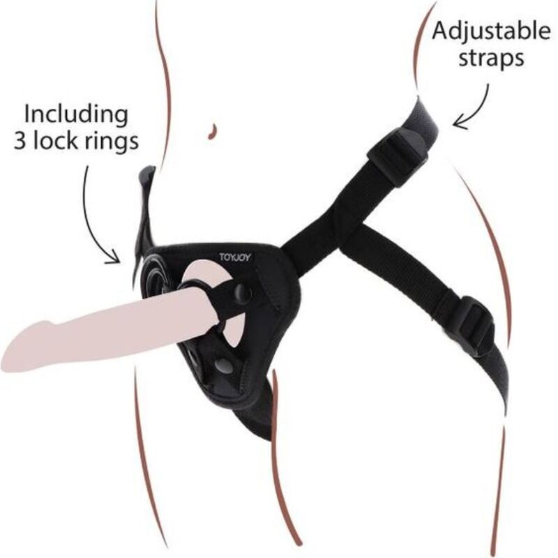Get Real Strap-On Harness Black | Niks.fi verkkokauppa