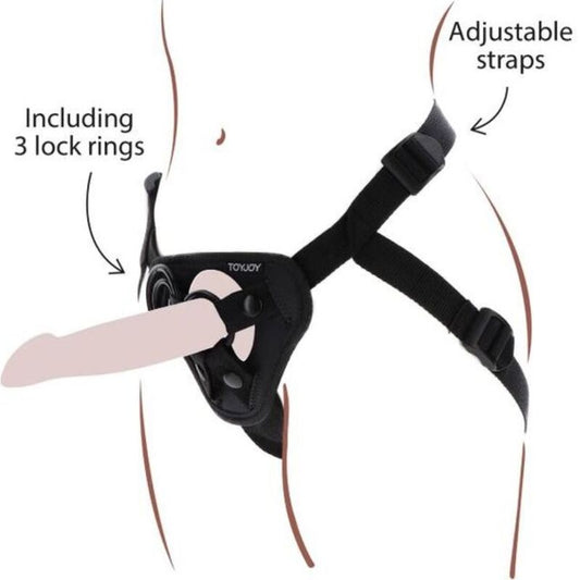 Get Real Strap-On Harness Black | Niks.fi verkkokauppa