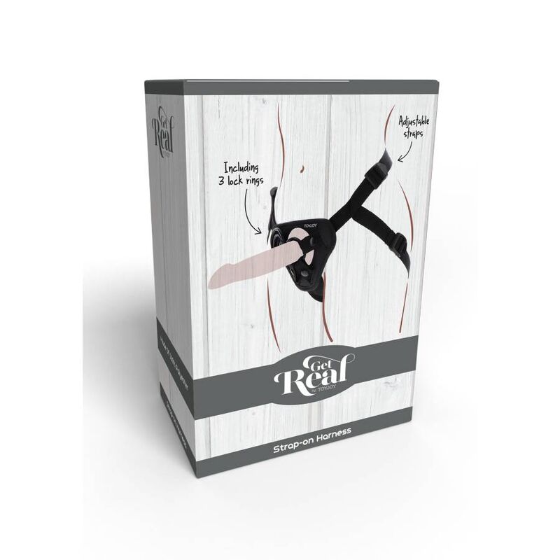 Get Real Strap-On Harness Black | Niks.fi verkkokauppa