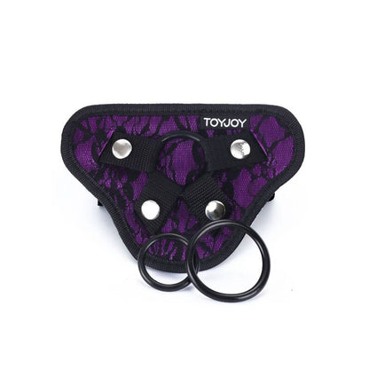 Get Real Strap-On Lace Harness Purple | Niks.fi verkkokauppa