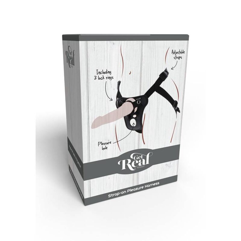 Get Real Strap-On Pleasure Harness Black | Niks.fi verkkokauppa