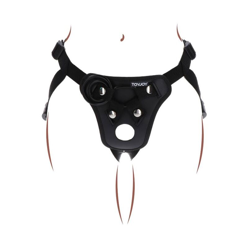 Get Real Strap-On Pleasure Harness Black | Niks.fi verkkokauppa