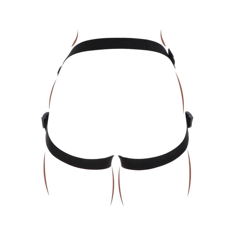 Get Real Strap-On Pleasure Harness Black | Niks.fi verkkokauppa