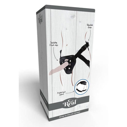Get Real Strap-On Deluxe Harness Black | Niks.fi verkkokauppa