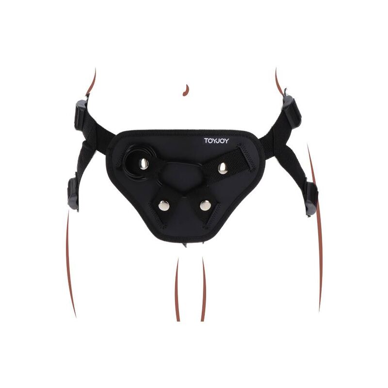 Get Real Strap-On Deluxe Harness Black | Niks.fi verkkokauppa