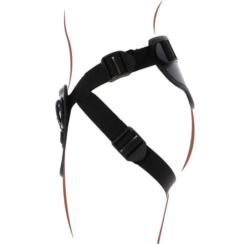 Get Real Strap-On Deluxe Harness Black | Niks.fi verkkokauppa