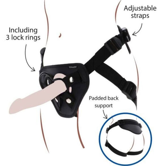 Get Real Strap-On Deluxe Harness Black | Niks.fi verkkokauppa