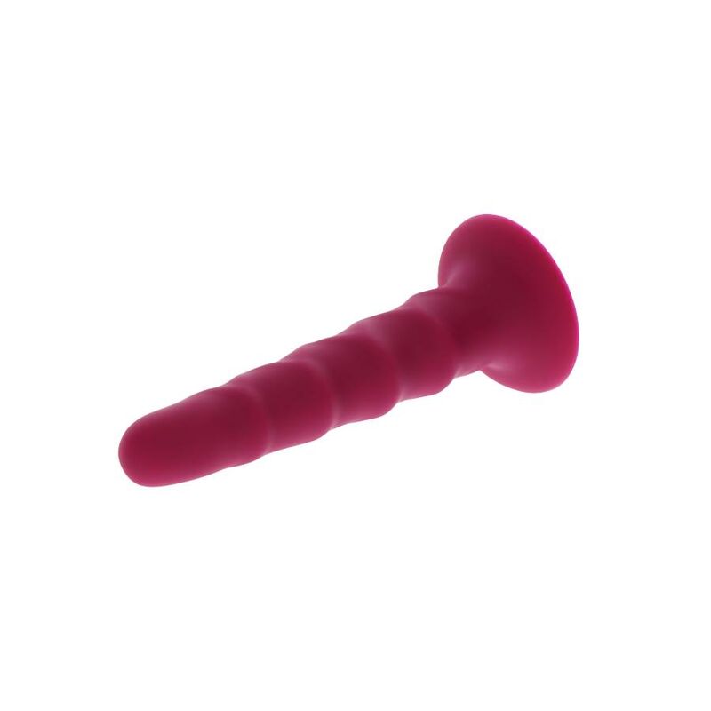 Get Real Ribbed Dong 12 Cm Red | Niks.fi verkkokauppa